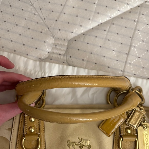 Coach Beige Signature Tote - Picture 7 of 16